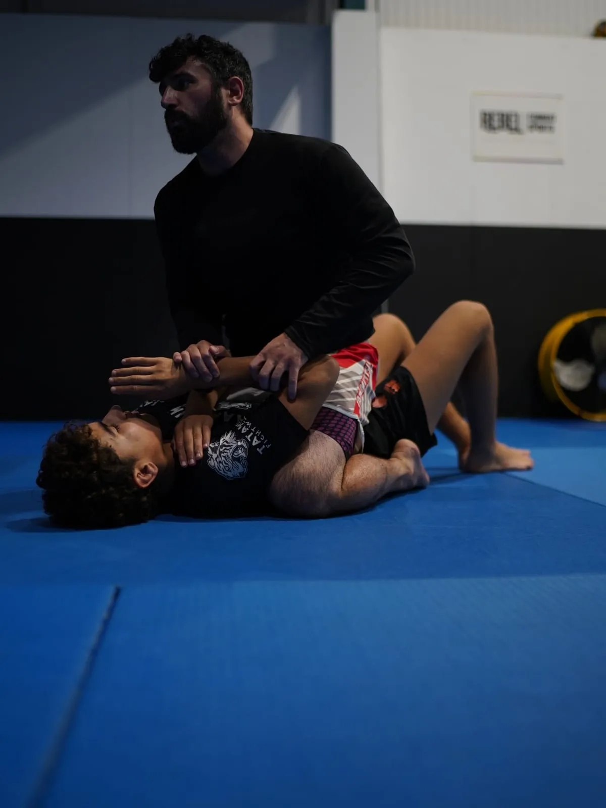 Ben Zarif coaching a pin from top position