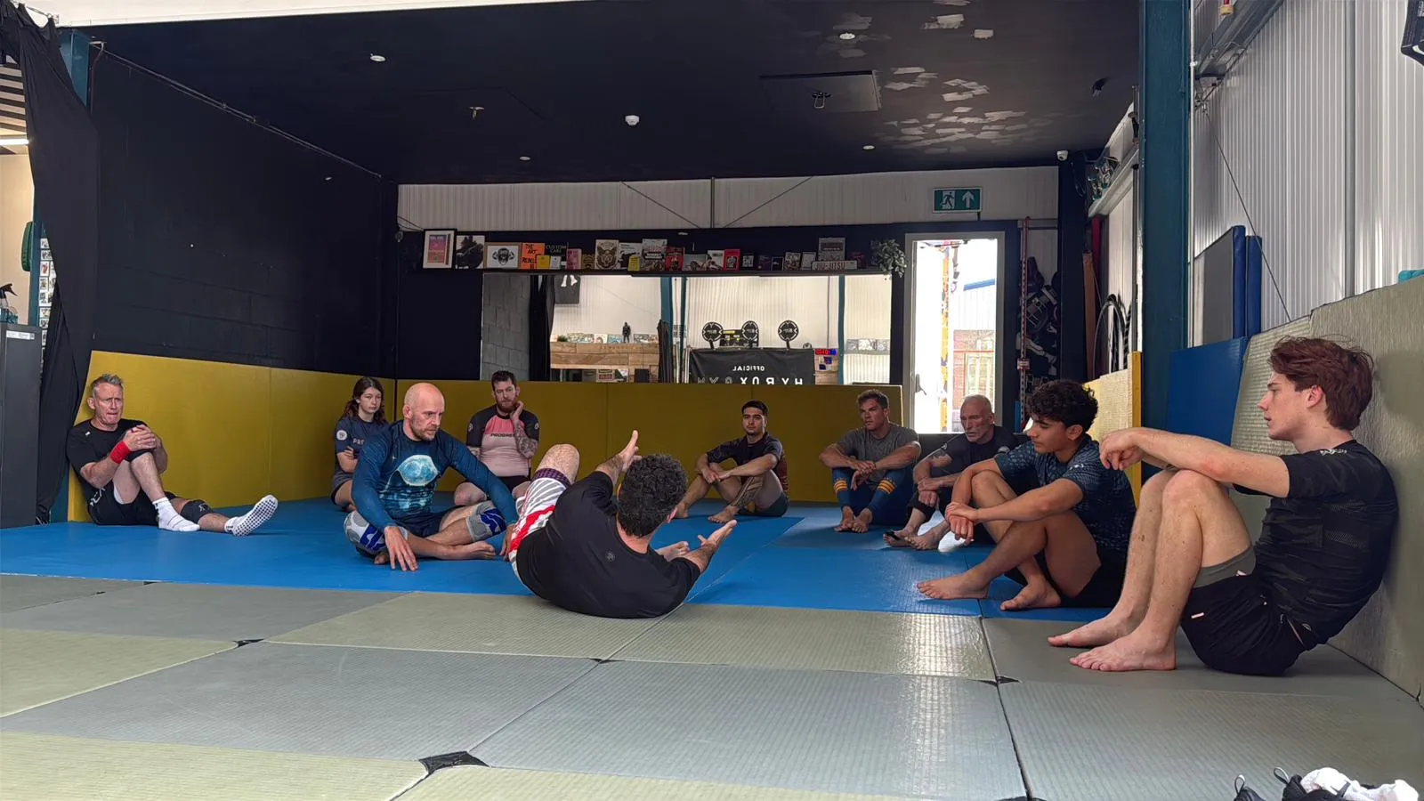 Grapplers training on the mats at Rebel Combat Sports in Eastbourne