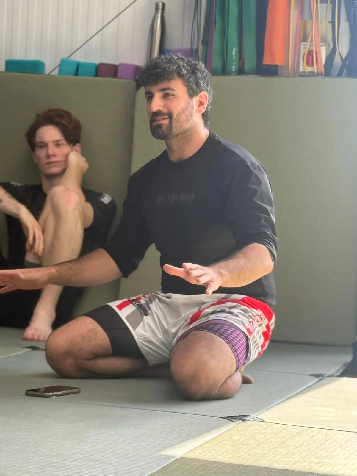Ben Zarif coaching grappling at a seminar