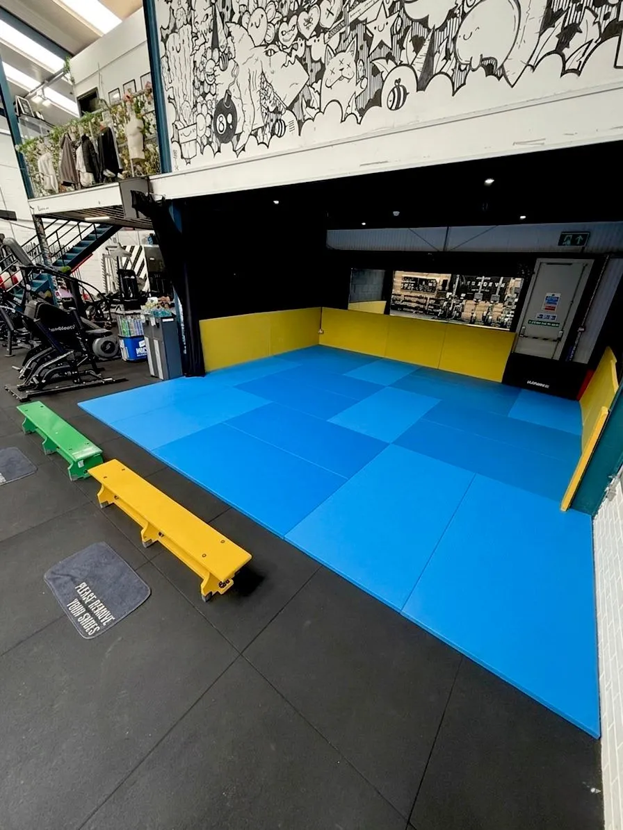 The matted training area at Rebel Combat Sports in Eastbourne