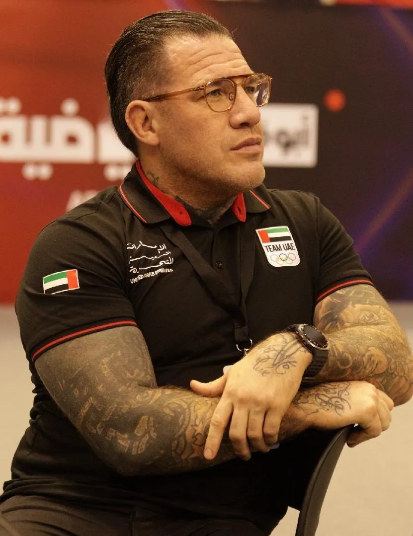 Tolly Plested in Team UAE kit at the UAEMMAF National Championships